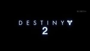 黑色背景上發光的白色Destiny 2標誌，角落有V2 Beta文字。