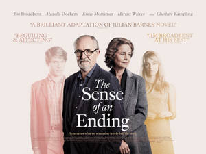 電影《The Sense of an Ending》的海報，演員占·布羅德本特和米雪·道克利。 — 電影 壁紙