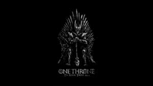 鐵王座上的骷髏與文字 One Throne To Rule Them All