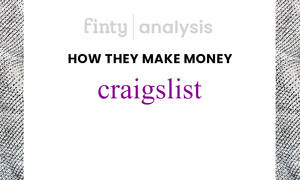 文字圖形，以紫色和黑色字體解釋 Craigslist 如何賺錢。