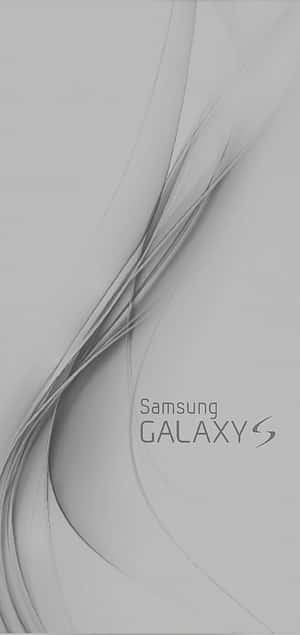 灰色抽象桌布，帶有流暢線條和Samsung Galaxy S標誌。 — Huawei 壁紙