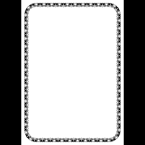 優雅裝飾邊框 — 黑白 壁紙