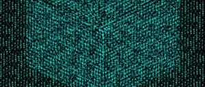 青綠色數字代碼流在黑色背景上以3D透視落下。