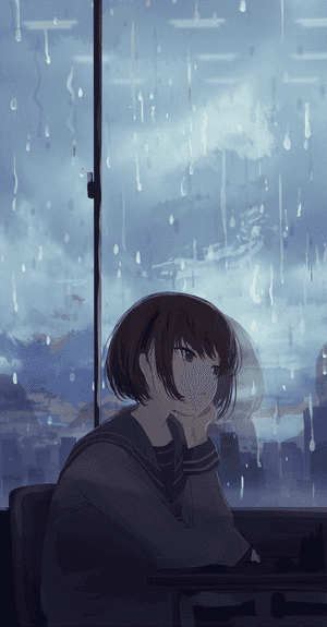 悲傷動畫背景