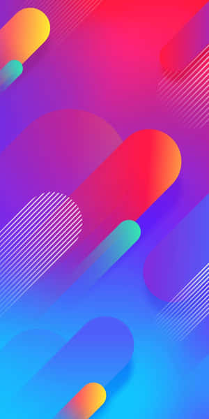 動態抽象數位藝術，具有流動的漸變形狀和鮮豔的色彩。 — Pixel 3 壁紙