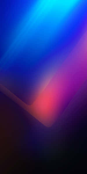 動態抽象漸變，在深色背景上帶有藍色和粉紅色光條。 — Xiaomi 壁紙