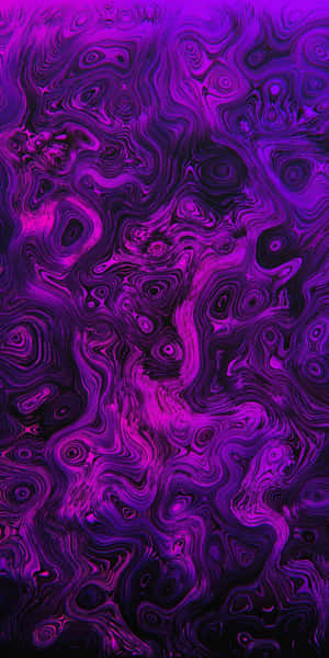 動態旋轉的紫色和洋紅色抽象數位藝術圖案。 — Pixel 3 壁紙
