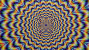催眠彩虹螺旋視錯覺圖案 — 幻覺 壁紙