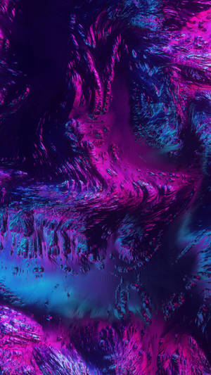 動態抽象數位藝術作品，帶有漩渦狀霓虹粉紅和藍色宇宙紋理。 — 紫色 壁紙