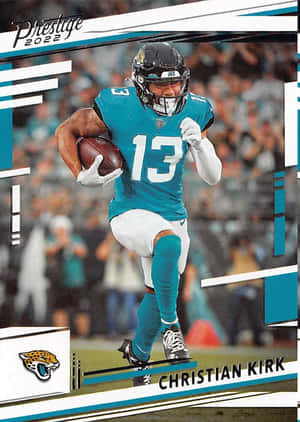 美式足球員 Christian Kirk 在球場上帶球奔跑。 — NFL 美式足球 GIF 壁紙