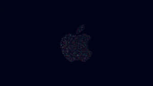 深色背景上由彩色代碼組成的Apple標誌
