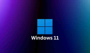 色彩繽紛的漸變背景上的 Windows 11 標誌