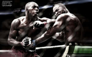 兩位MMA拳手在UFC八角籠中交換強力拳擊。 — 搏擊會 GIF 壁紙