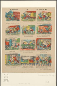 威廉·布施創作的《兩個偷蜜賊》，創作於1860年至約1868年，紙本彩色石版畫。將這幅藝術作品下載為適用於桌面、平板或手機的高解像度桌布。
