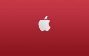 白色Apple標誌在紅色漸變背景上 — 蘋果 壁紙