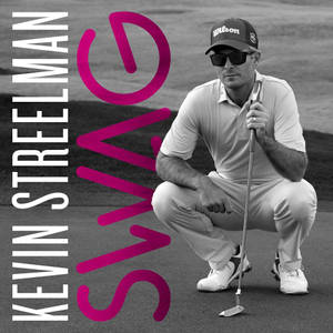 職業高爾夫球手Kevin Streelman在高爾夫果嶺上蹲著，手持推桿。 — 高爾夫 壁紙