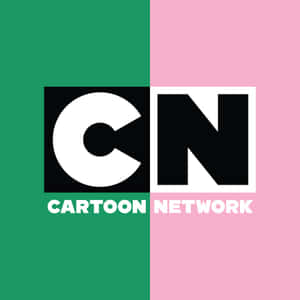綠色和粉紅色背景上的 Cartoon Network 標誌
