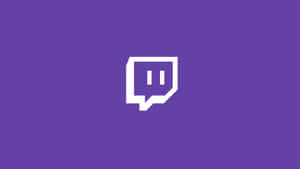 紫色背景上的 Twitch 標誌圖標