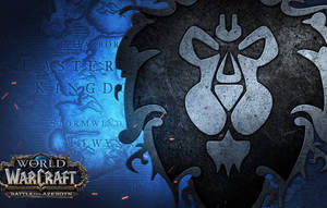World of Warcraft Battle for Azeroth 地圖，有部落標誌同發光嘅餘燼。