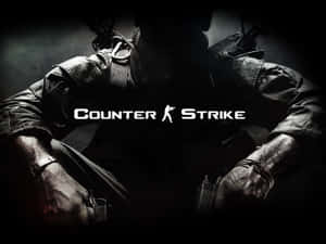 穿著戰術裝備的士兵手持武器，帶有Counter Strike標誌