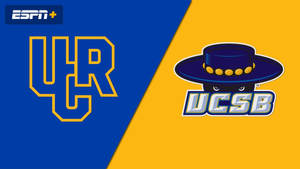 ESPN+大學體育對決圖形，包含UCLA和UCSB標誌。