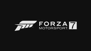 黑色背景上的白色Forza Motorsport 7標誌