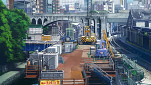 動漫城市背景