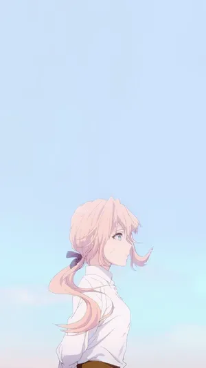 動漫少女唯美風景