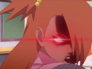紅髮紅眼發光的動漫少女發射激光束。 — 武士Champloo 壁紙