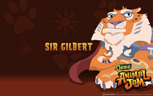 來自遊戲 Animal Jam 的卡通老虎騎士，名叫吉爾伯特爵士。