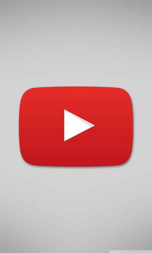 灰色背景上的 YouTube 播放按鈕標誌 — YouTube 壁紙