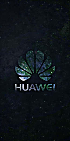 華為標誌，在深色宇宙背景上充滿銀河星星。 — Huawei 壁紙