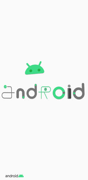 Android標誌，綠色機械人圖示和風格文字位於淺灰色背景上。