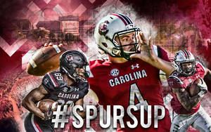南卡羅來納州足球運動員以 #SPURSUP 口號移動
