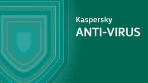 Kaspersky 防毒軟體標誌，在綠色背景上採用分層青綠色盾牌設計。