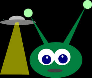 綠色外星人與UFO SVG剪貼畫 - 外星人UFO向量PNG，透明PNG — Alienware GIF 壁紙
