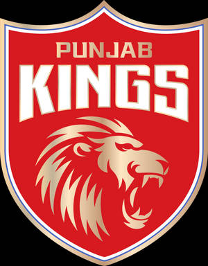 Punjab Kings 體育隊伍標誌，紅色盾牌上有咆哮的獅子。
