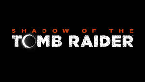 Shadow of the Tomb Raider 遊戲標題標誌，帶有日蝕設計。