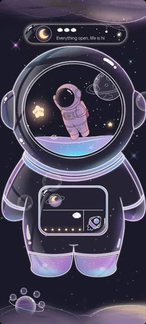 可愛太空人少女銀河系