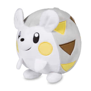可愛的白色毛絨Shinx Pokémon玩具，帶有黃色和棕色補丁。 — 可愛 壁紙