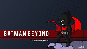 Batman Beyond the Tomorrow Knight 以 Q 版風格棲息在窗台上。