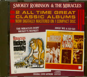 Smokey Robinson & The Miracles 的CD封面，包含 'Mickey's Monkey' 和 'Away We A Go Go'。