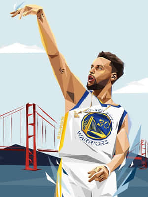 籃球運動員以金門大橋為背景投籃。