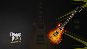 Guitar Hero World Tour遊戲壁紙， featuring 一把帶有鐵十字標誌的旭日電結他。