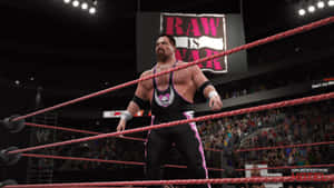 WWE 活動期間摔角手在擂台上，觀眾歡呼 — 摔角 GIF 壁紙