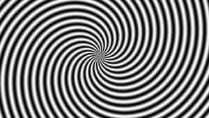 黑白催眠螺旋視錯覺圖案