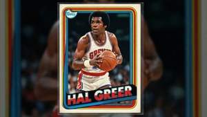 Hal Greer的復古1980年代Topps籃球交易卡。