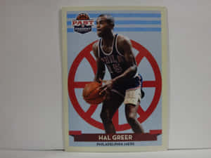 身穿費城76人隊球衣的Hal Greer復古籃球卡。