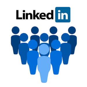 LinkedIn 標誌與藍色人物圖示，代表專業網絡。