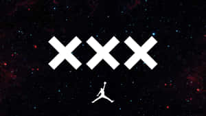 三個白色X和Jumpman標誌在繁星點點的夜空下。 — Jordan 標誌 GIF 壁紙